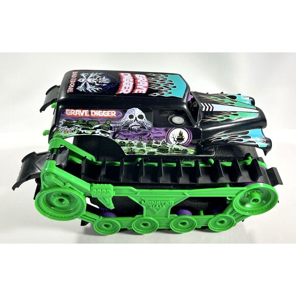 Monster Jam Grave Digger Trax Vehicle Only No Remote Powers On - Picture 2 of 9